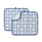 Printed Dish Drying Mats for Kitchen Counter 2 Pack Absorbent Reversible Drying Mats Microfiber Kitchen Countertop Protector Dishes Drying Pad Extra Large 18"x16" Dish Mat